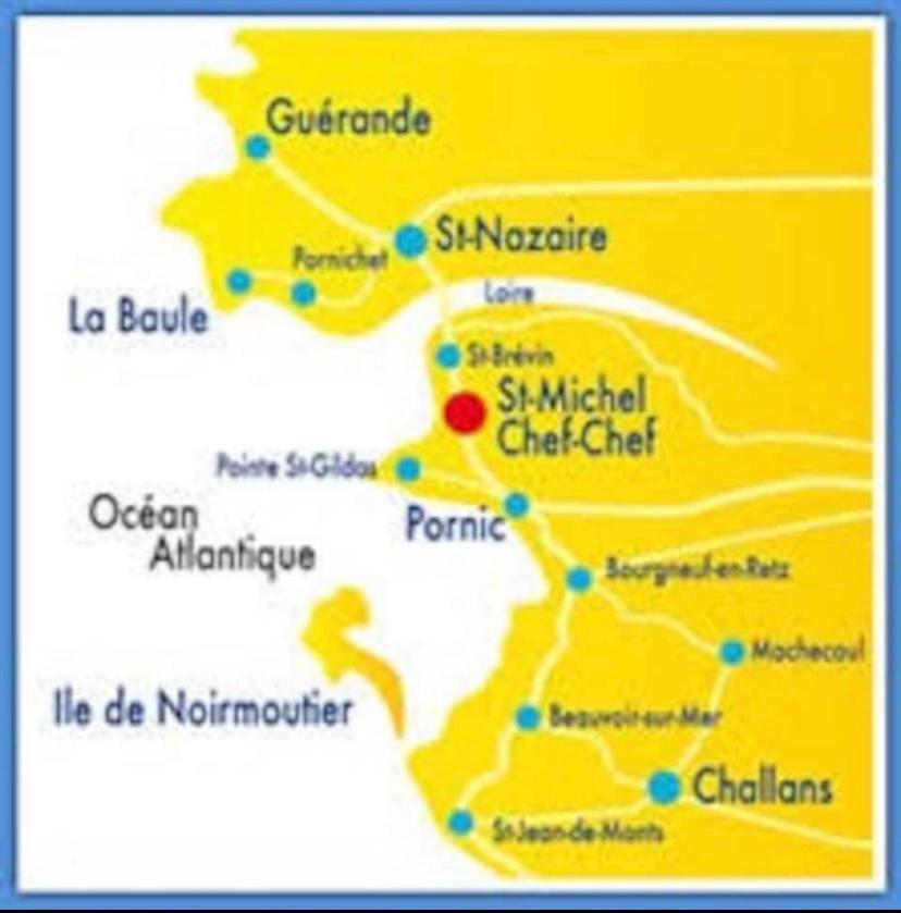 Chez Karine Et Rodolphe Villa Saint-Michel-Chef-Chef Eksteriør bilde